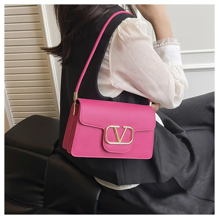 Pink LV Gold Plated Satchel Bag for Women — feature 19