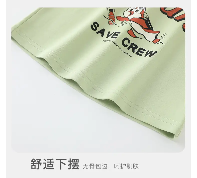 Duuduu Kids Ocean Save Crew T-Shirt Long Sleeve — feature 29