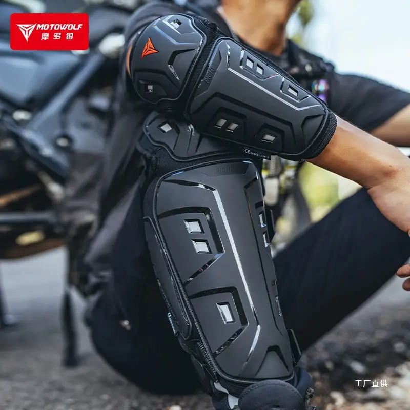 Modo Wolf Four-Season Motorcycle Knee Pads and Elbow Pads, Anti-Fall Protective Gear for Motorcycles, Windproof and Warm for Spring and Summer Riding - Image 23