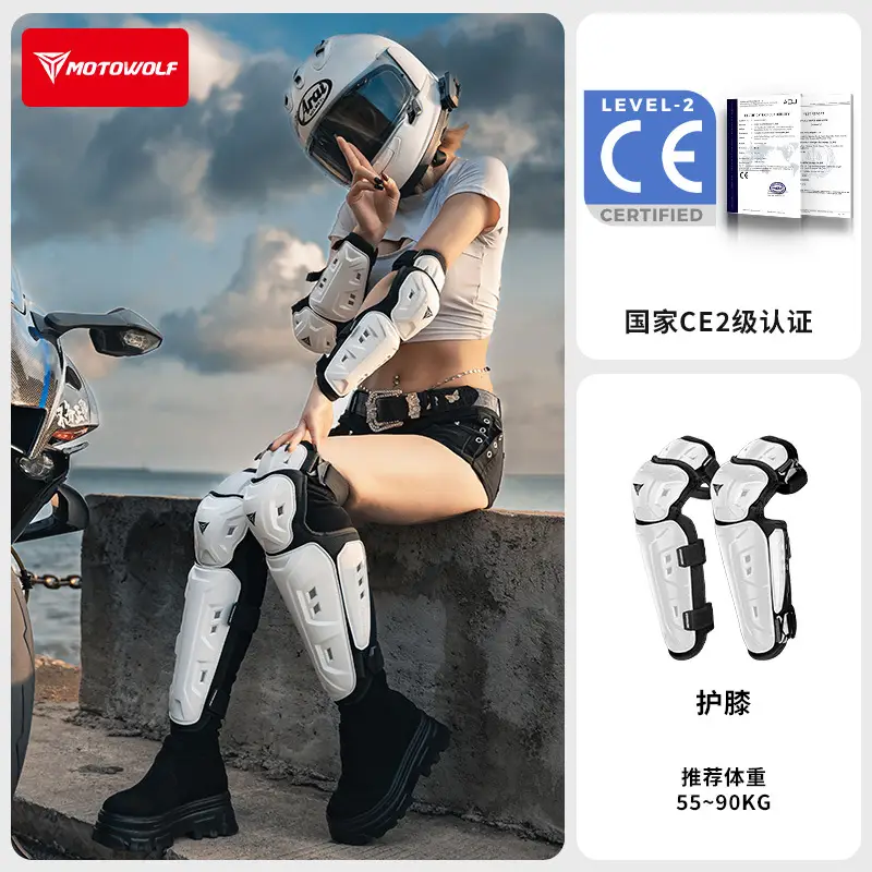 Modo Wolf Four-Season Motorcycle Knee Pads and Elbow Pads, Anti-Fall Protective Gear for Motorcycles, Windproof and Warm for Spring and Summer Riding - Image 6