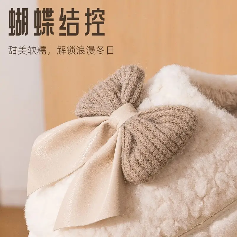 Home Cotton Slippers for Women, Winter Indoor Warm Cotton Shoes, Non-Slip Household Couple Plush Slippers, Men's Winter Wholesale