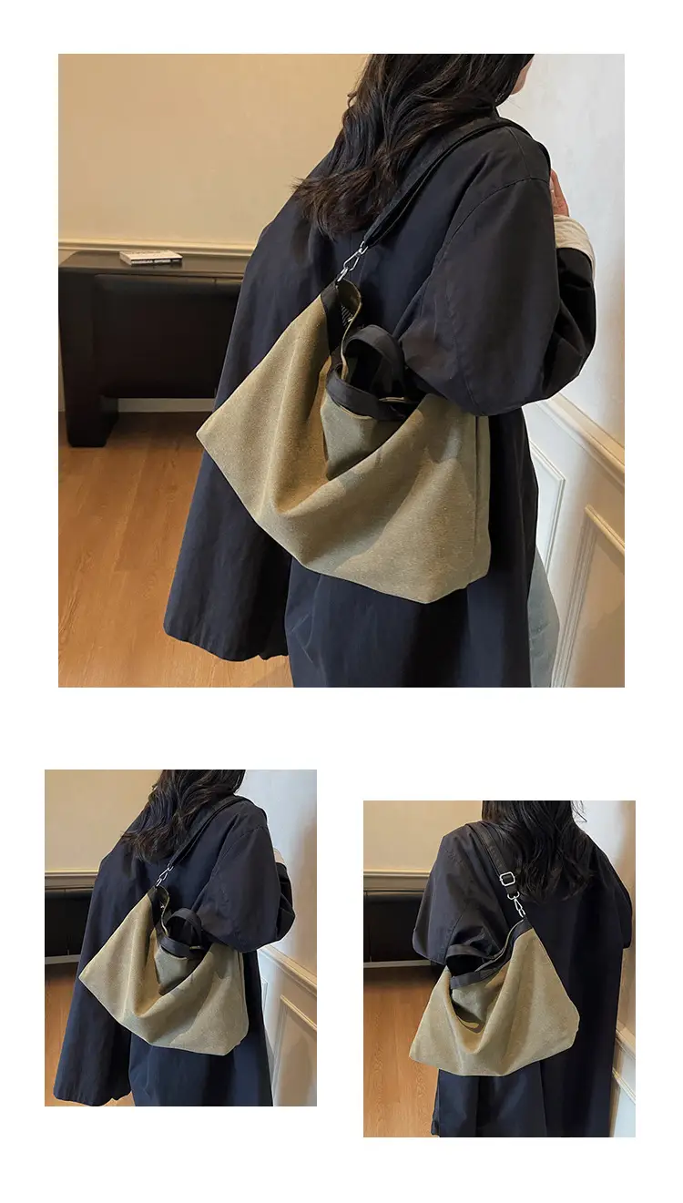 Women Satchel Tote Bag Beige Black 2025 Summer Fashion — feature 12