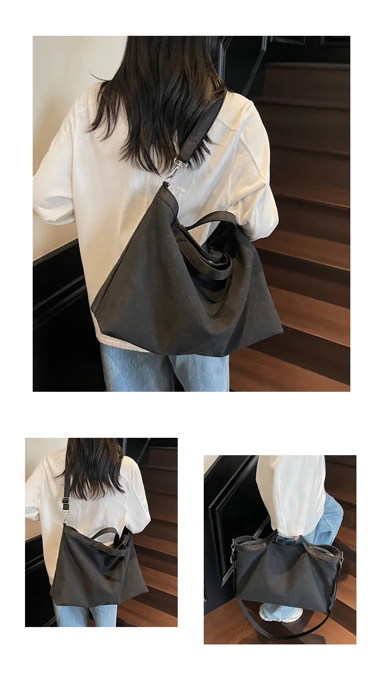 Women Satchel Tote Bag Beige Black 2025 Summer Fashion — feature 13