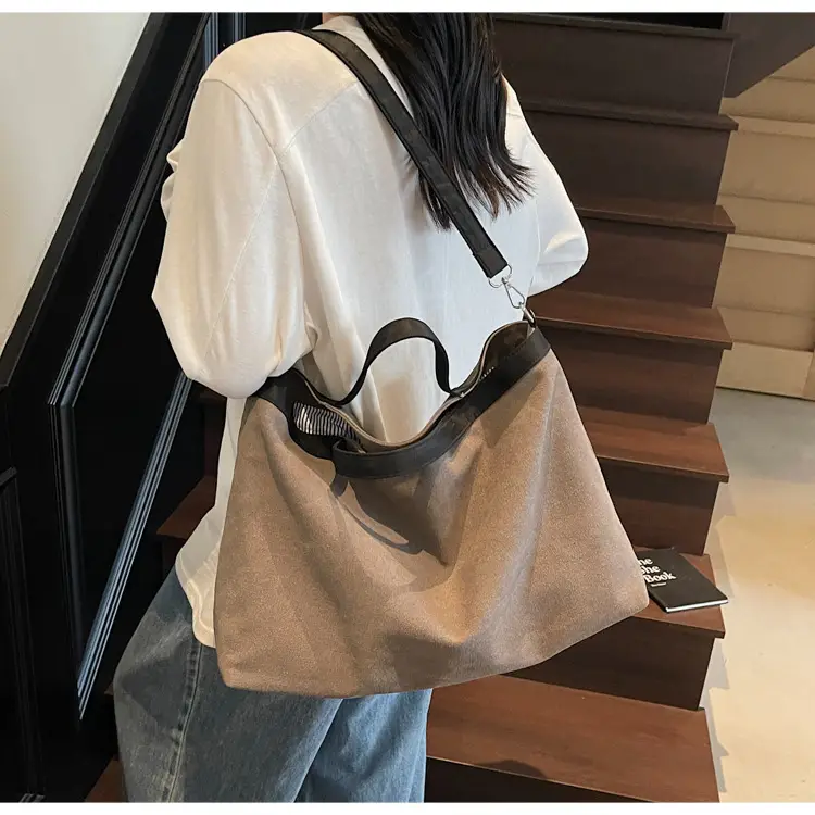 Women Satchel Tote Bag Beige Black 2025 Summer Fashion — feature 14