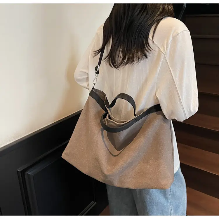 Women Satchel Tote Bag Beige Black 2025 Summer Fashion — feature 15