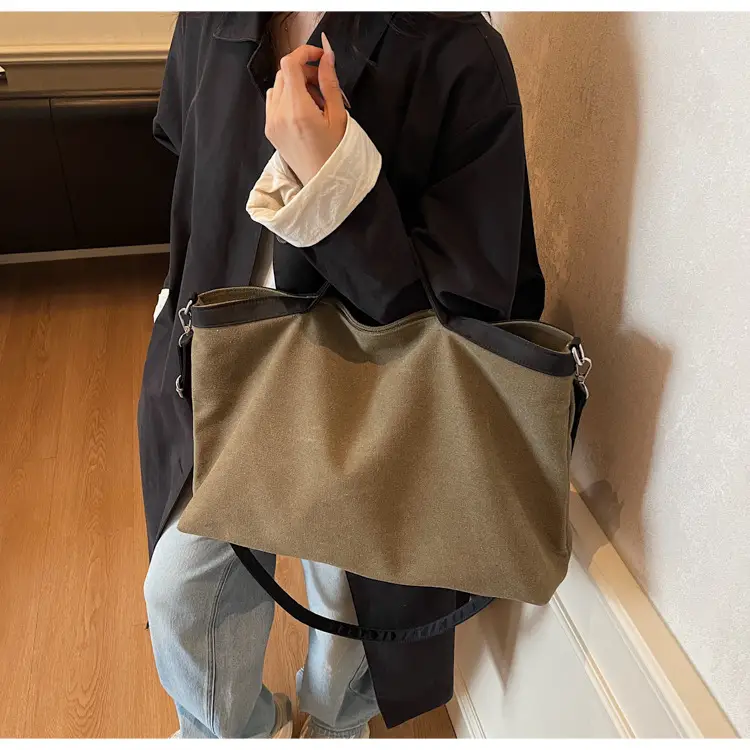 Women Satchel Tote Bag Beige Black 2025 Summer Fashion — feature 22