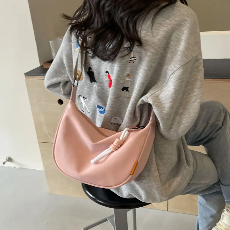Women Crossbody Nylon Bag White 2025 New Fashion - Image 6