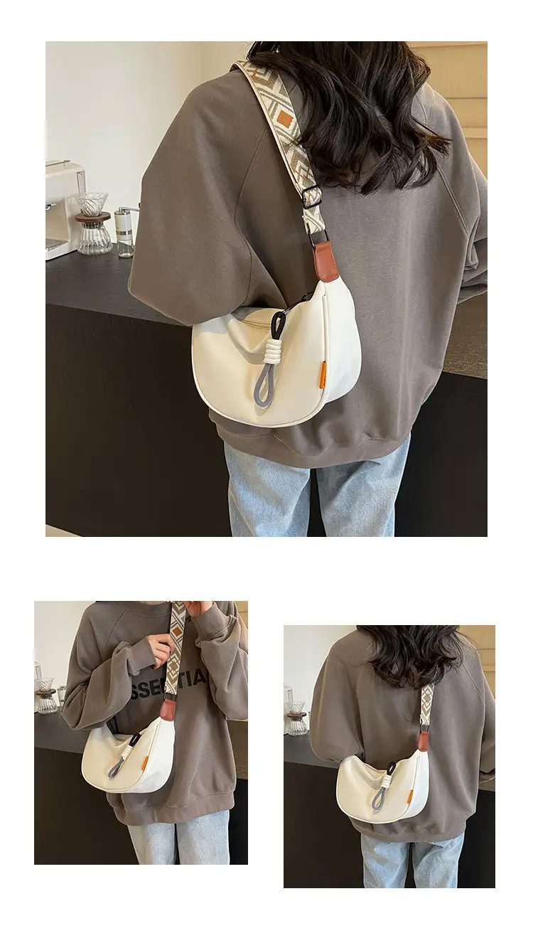 Women Crossbody Nylon Bag White 2025 New Fashion — feature 14