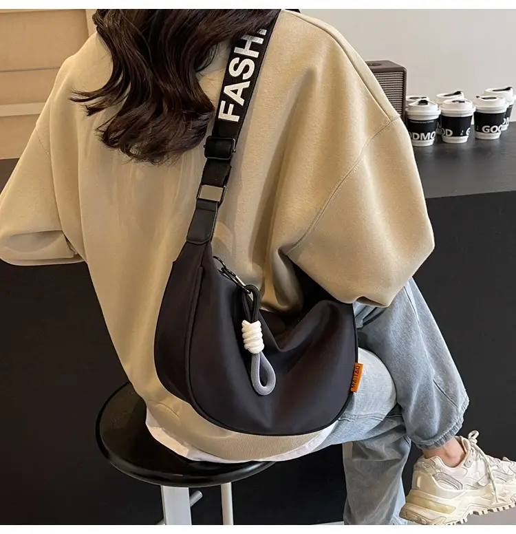 Women Crossbody Nylon Bag White 2025 New Fashion — feature 34