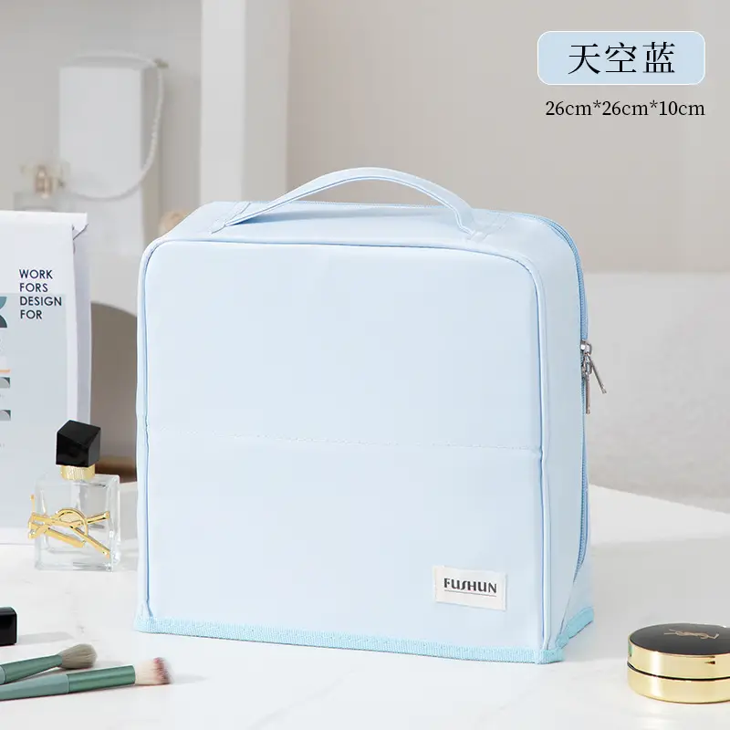 Hello Kitty Makeup Brush Storage Bag Blue Travel
