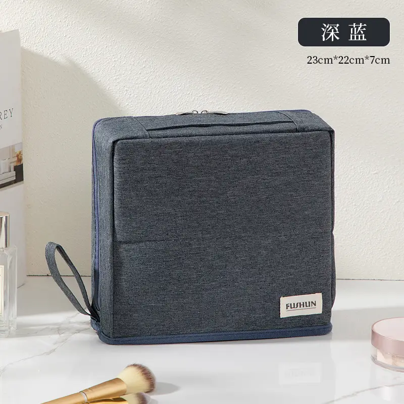 Hello Kitty Makeup Brush Storage Bag Blue Travel