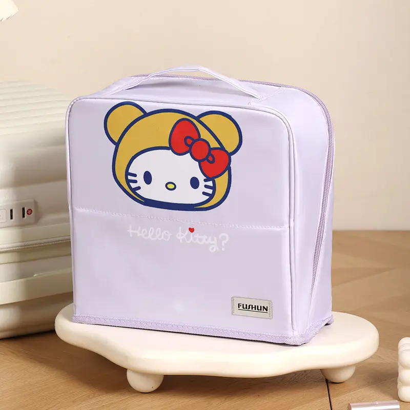 Hello Kitty Makeup Brush Storage Bag Blue Travel