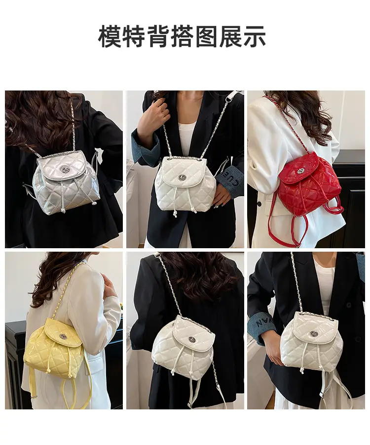 Silver Quilted Chain Shoulder Bag 2025 Fashion — feature 10