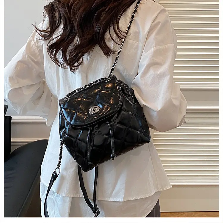 Silver Quilted Chain Shoulder Bag 2025 Fashion — feature 19