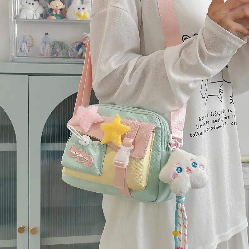 Japanese Style Cute Water-Repellent Shoulder Bag for Girls - Image 8