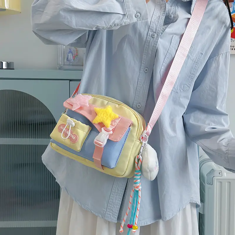 Japanese Style Cute Water-Repellent Shoulder Bag for Girls - Image 9