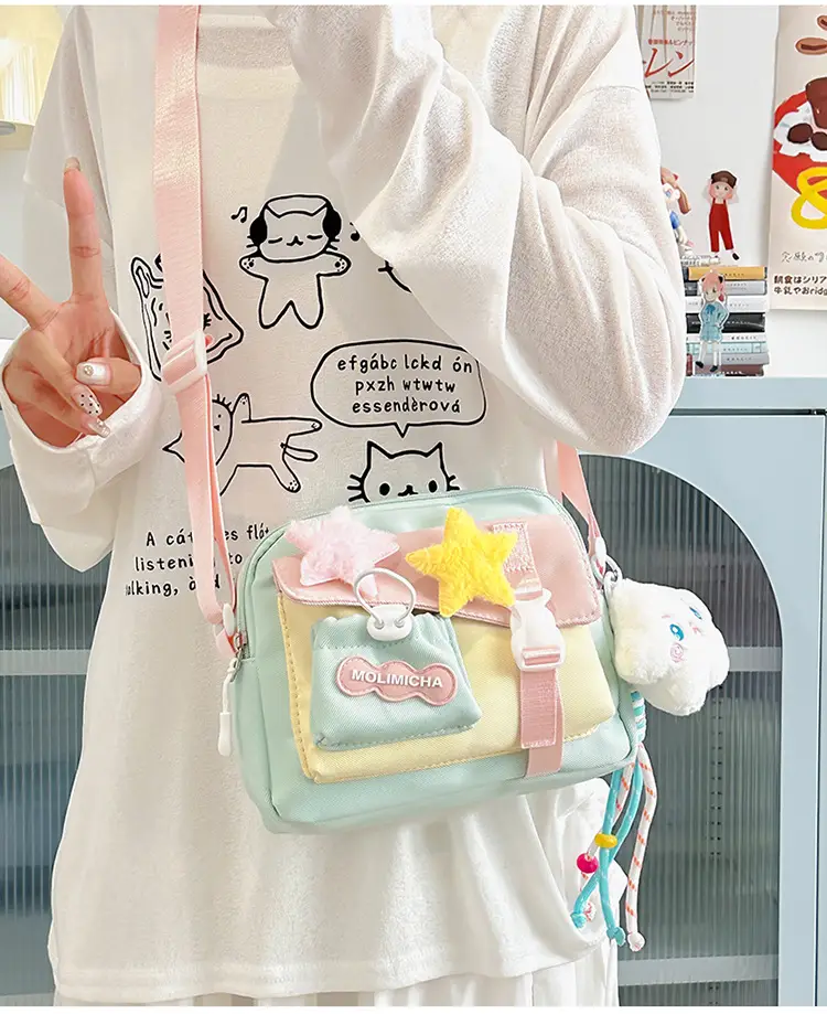 Japanese Style Cute Water-Repellent Shoulder Bag for Girls — feature 22