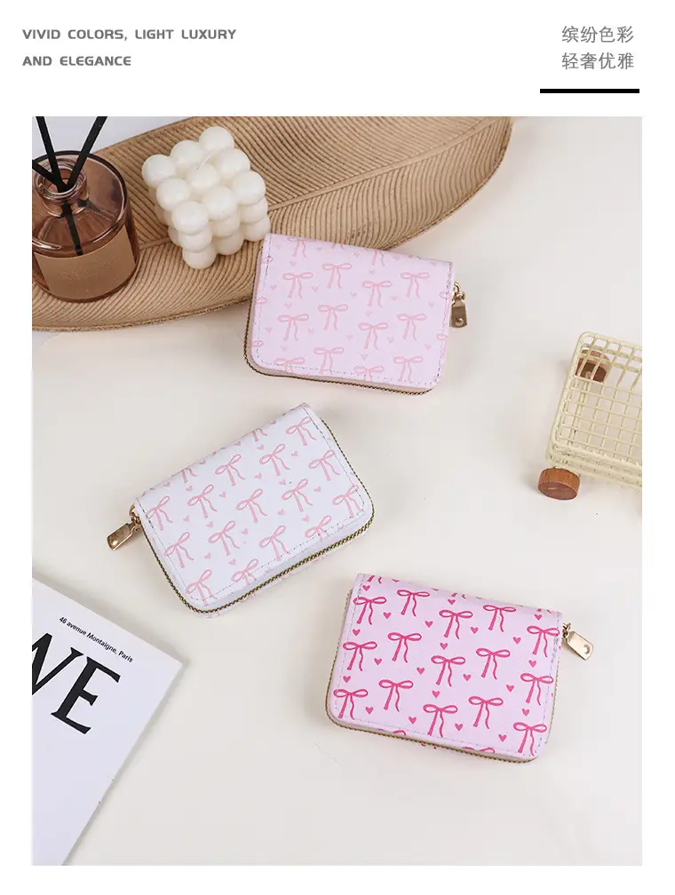 Cross-Border Mini Card Holder with Bow Design — feature 1