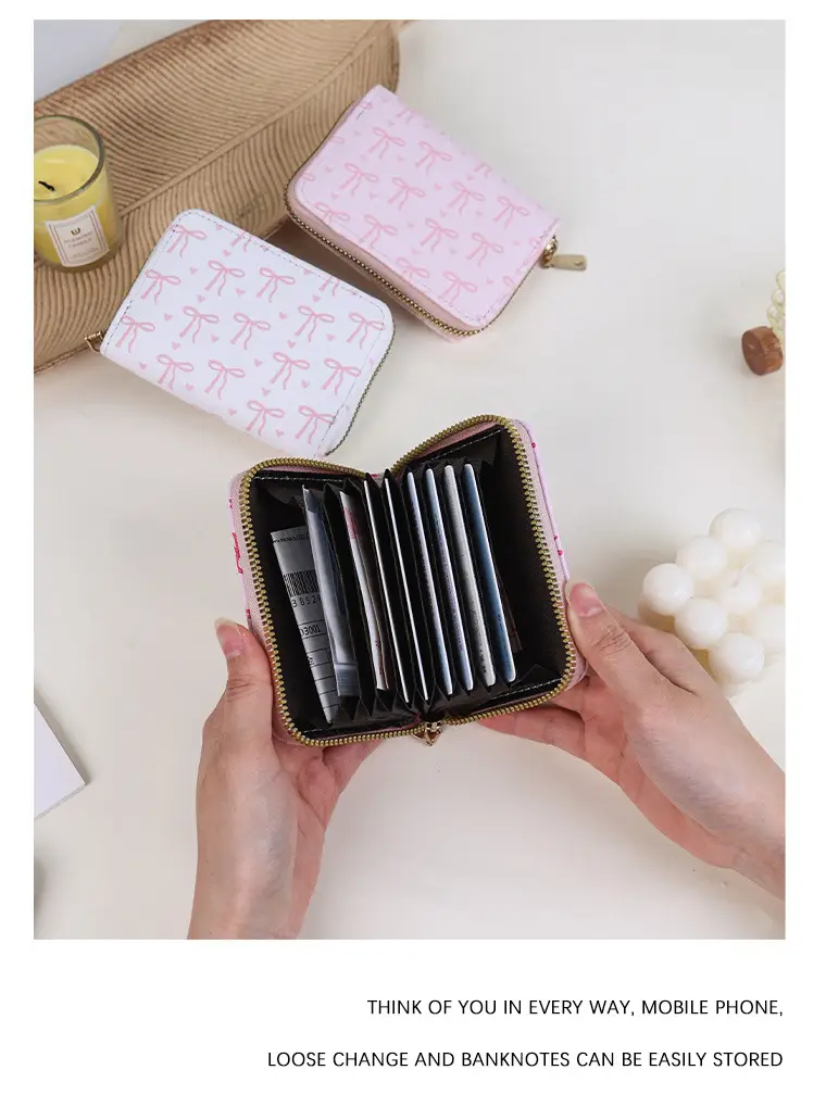 Cross-Border Mini Card Holder with Bow Design — feature 11