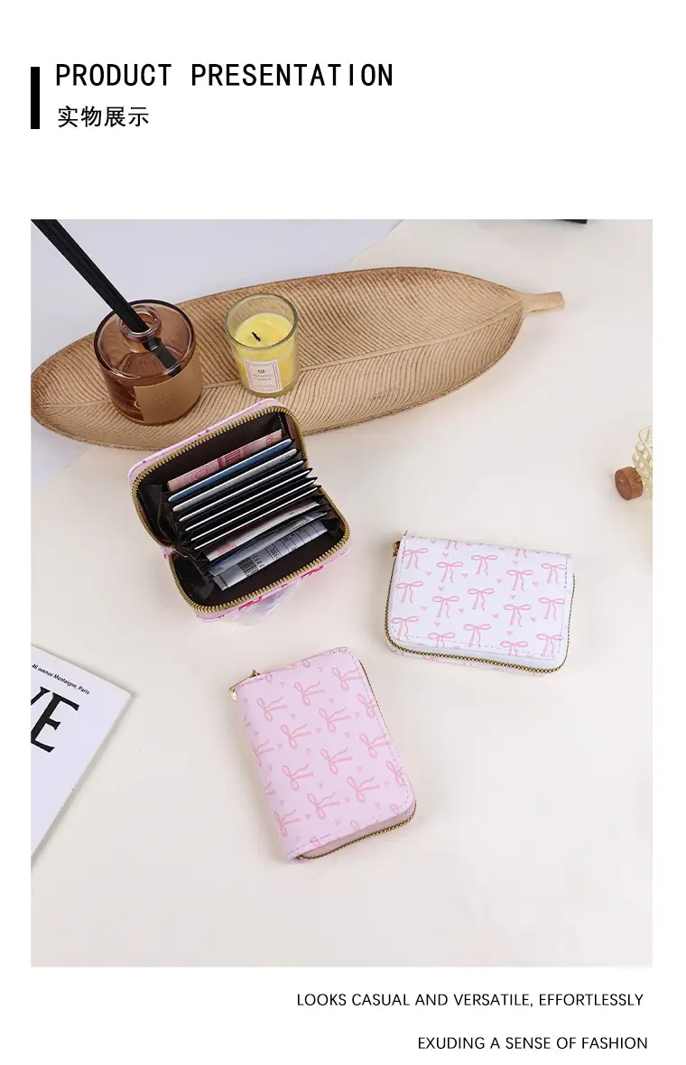 Cross-Border Mini Card Holder with Bow Design — feature 8