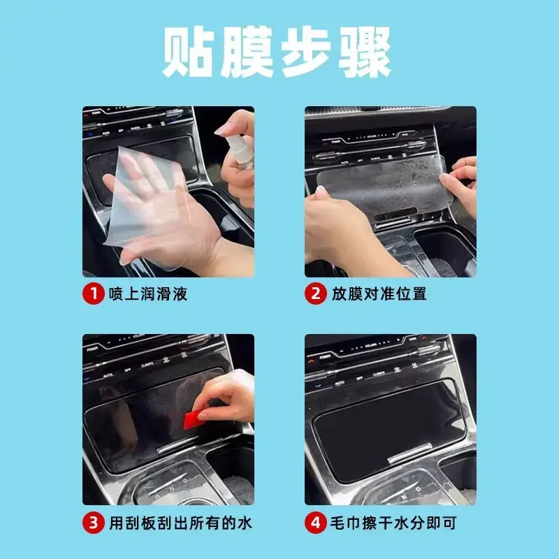 Dark Blue S05 TPU Interior Film for Car Dashboard
