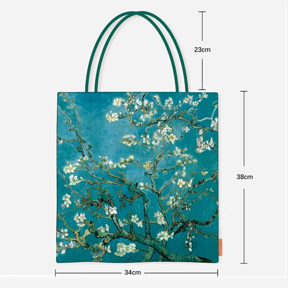2025 Autumn New Van Gogh Oil Painting Large Canvas Bag - Image 8
