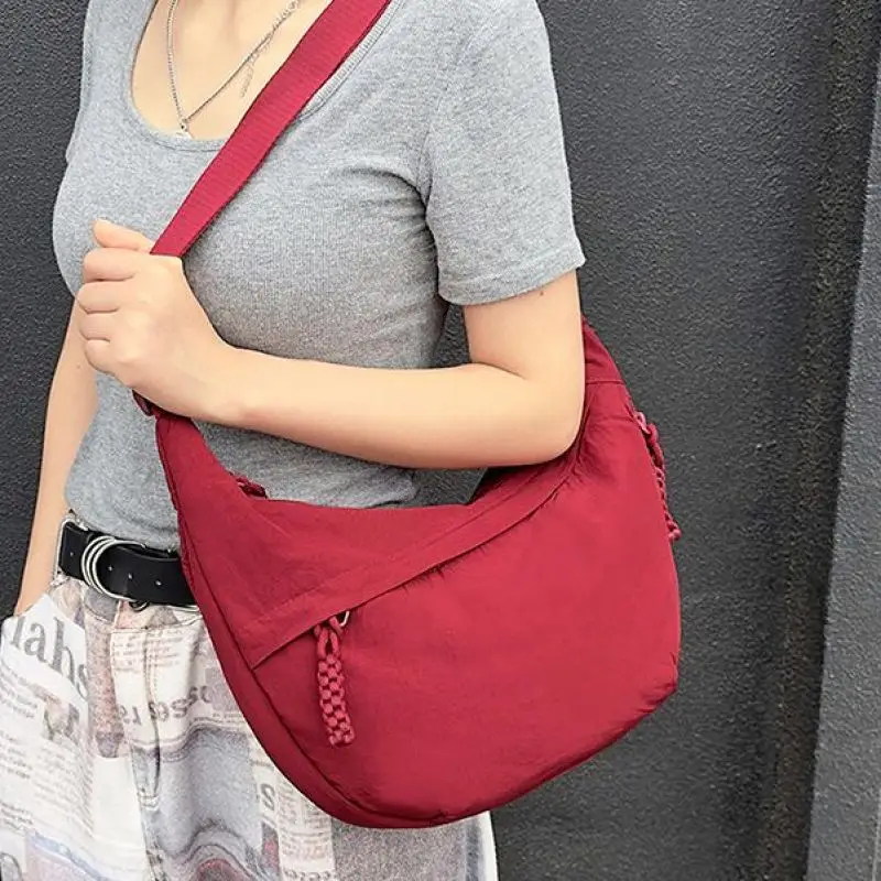 Women Blue Canvas Crossbody Bag Large Capacity 2026 - Image 12