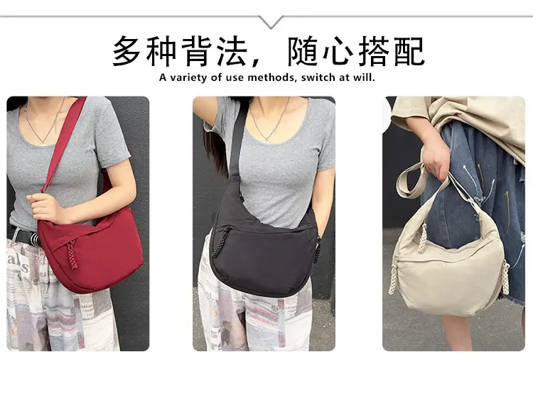 Women Blue Canvas Crossbody Bag Large Capacity 2026 — feature 11
