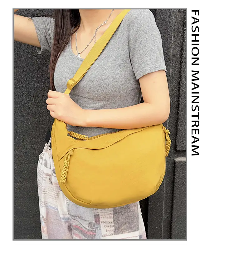 Women Blue Canvas Crossbody Bag Large Capacity 2026 — feature 12