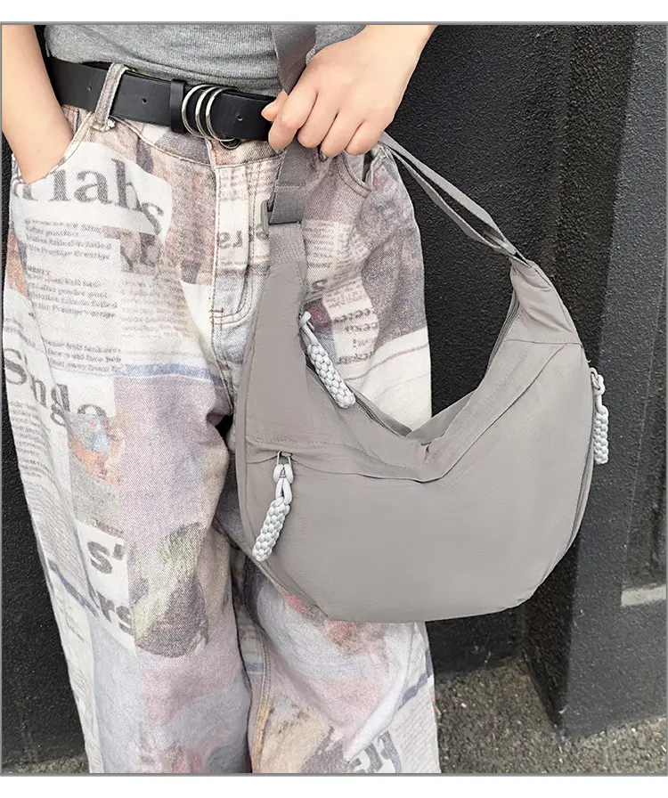 Women Blue Canvas Crossbody Bag Large Capacity 2026 — feature 13