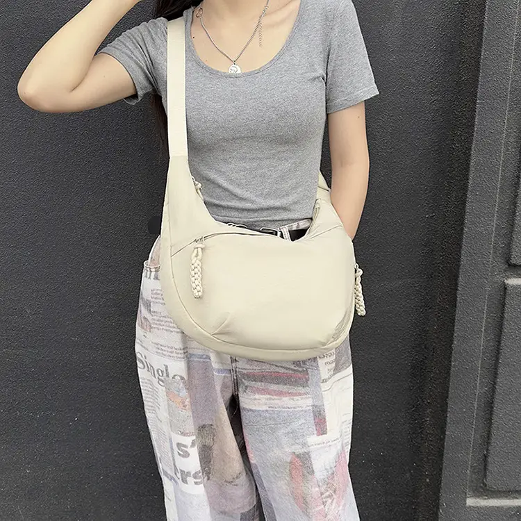 Women Blue Canvas Crossbody Bag Large Capacity 2026 — feature 16