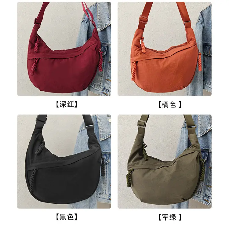 Women Blue Canvas Crossbody Bag Large Capacity 2026 — feature 5