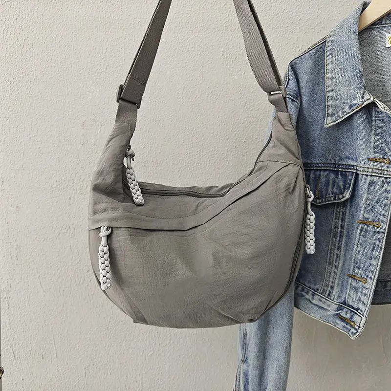 Women Blue Canvas Crossbody Bag Large Capacity 2026 - Image 2