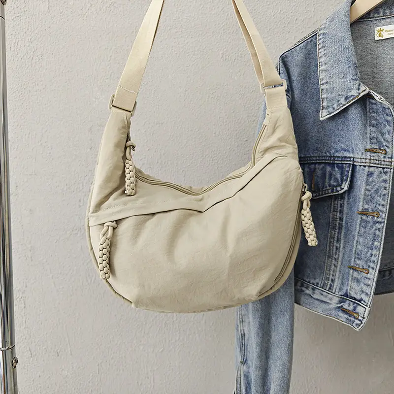 Women Blue Canvas Crossbody Bag Large Capacity 2026 - Image 4