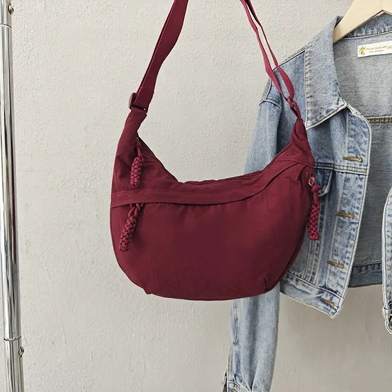 Women Blue Canvas Crossbody Bag Large Capacity 2026 - Image 5