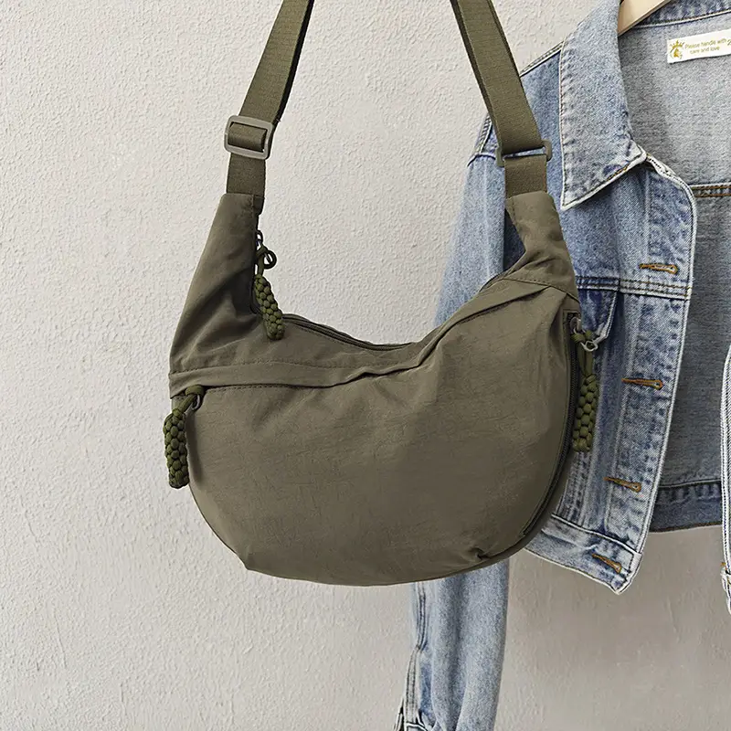 Women Blue Canvas Crossbody Bag Large Capacity 2026 - Image 8