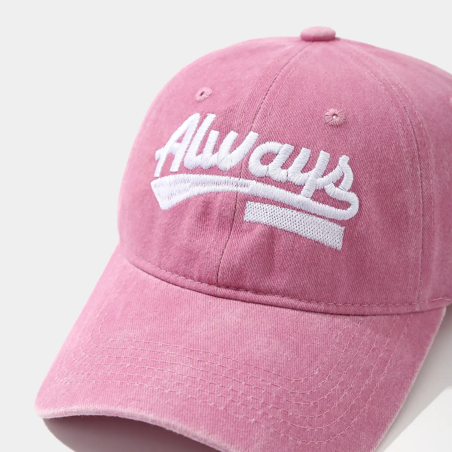 Pink Vintage Embroidered Baseball Cap for Men Women — feature 12