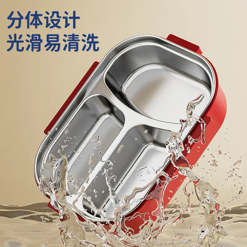 Lunch Box 316 Stainless Steel Three-Compartment Lunch Box for Primary School Students, High-Looking Lunch Box for Girls, Kidsren's Compartmentalized Insulated Lunch Box - Image 14