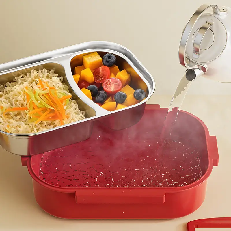 Lunch Box 316 Stainless Steel Three-Compartment Lunch Box for Primary School Students, High-Looking Lunch Box for Girls, Kidsren's Compartmentalized Insulated Lunch Box - Image 16