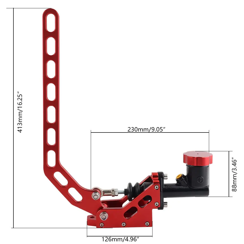 Red Racing Handbrake with Hydraulic Pot & Aluminum Body — feature 14