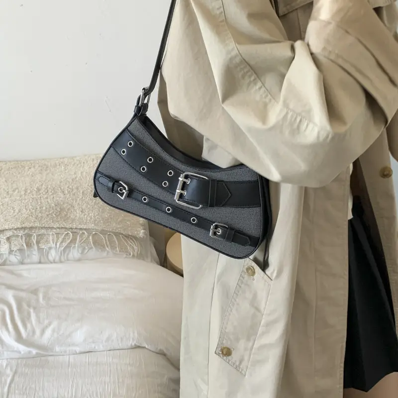 Women Crossbody Bag Green Leather Saddle 2025 Trendy - Image 8