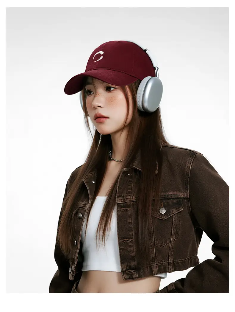 Purple Baseball Cap for Men Women Face-Slimming All Season — feature 13