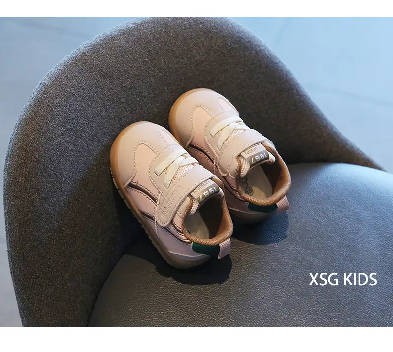 Baby Toddler Shoes Beige Velcro Strap Soft Sole — feature 15