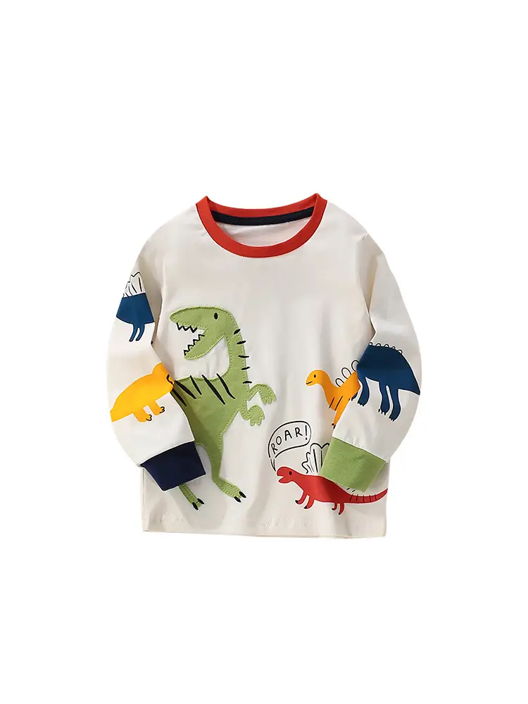 Red Cross-Border Malwee Boys T-Shirt Round Neck Casual Kids - Image 6