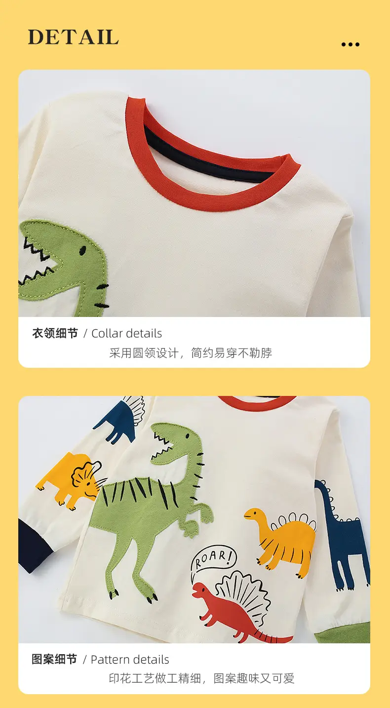 Red Cross-Border Malwee Boys T-Shirt Round Neck Casual Kids — feature 5