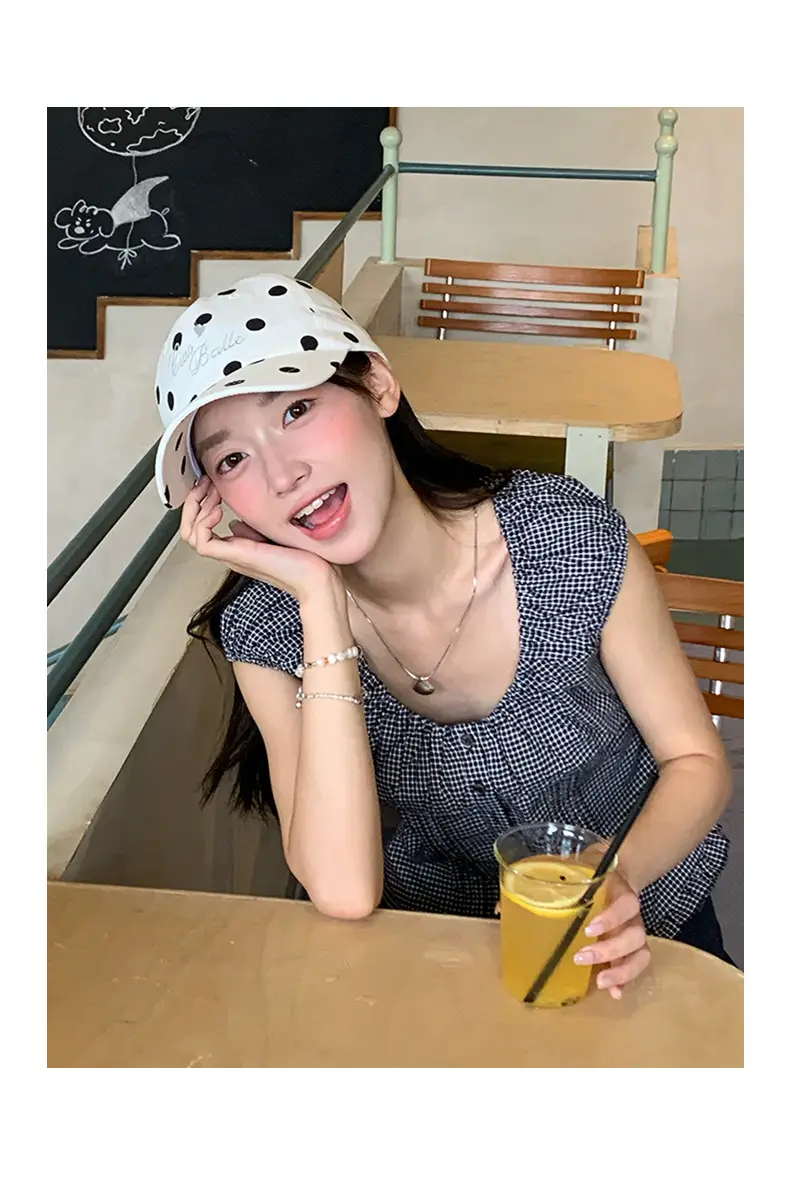 Women Casual Checkered Baseball Cap Sun Hat — feature 7