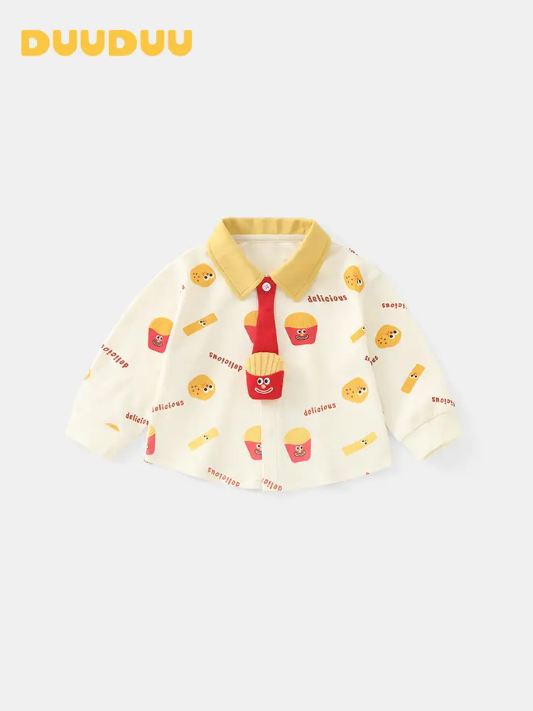 Duuduu French Fries Baby T-Shirt Boys Autumn - Image 3