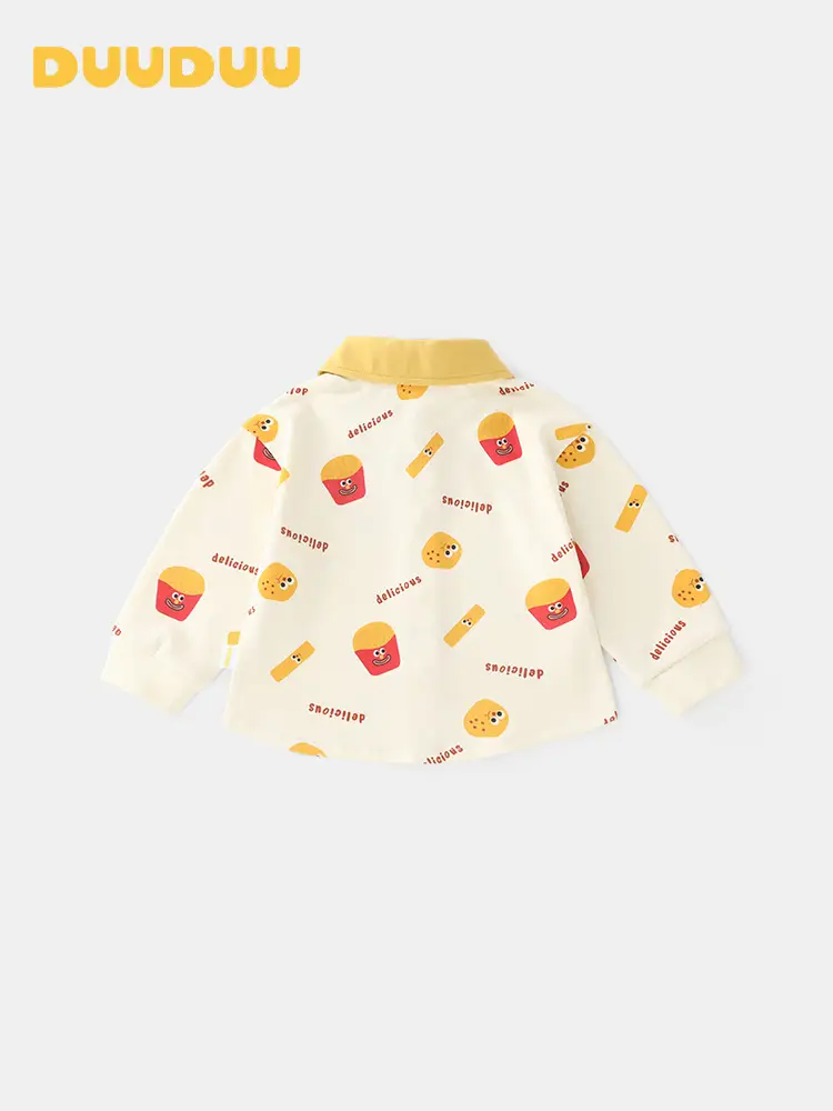Duuduu French Fries Baby T-Shirt Boys Autumn - Image 4