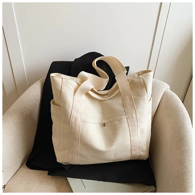 Minimalist Canvas Tote Bag Large Capacity Shoulder Bag — feature 17