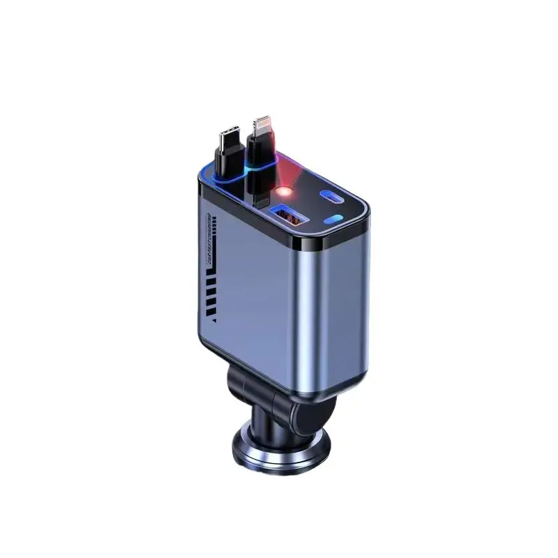 Car Charger with Laser Light & Retractable Cable - Image 8